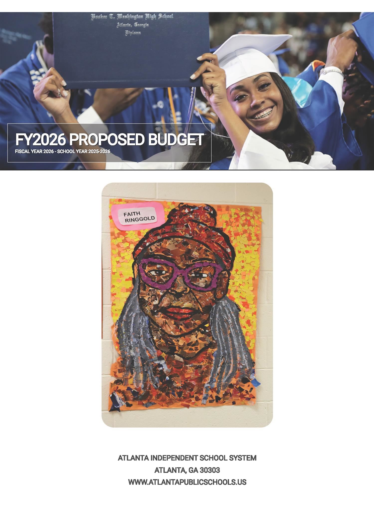 FY26 Proposed Budget Book Cover